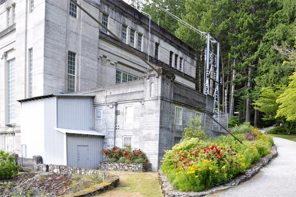 Powerhouse and garden